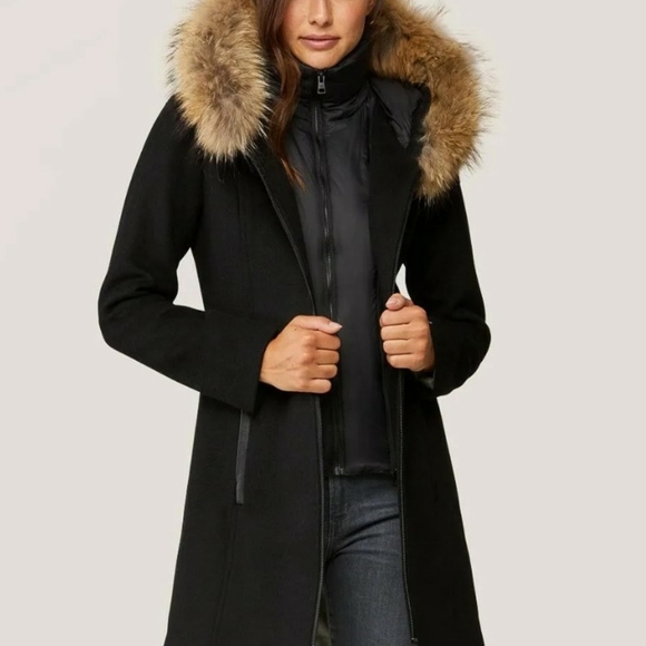 SOIA & KYO Wool Coat - Picture 2 of 5